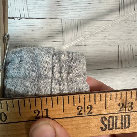 Adidas womens drawstring shorts jersey knit gray USA activewear casual plus size - Picture 7 of 12